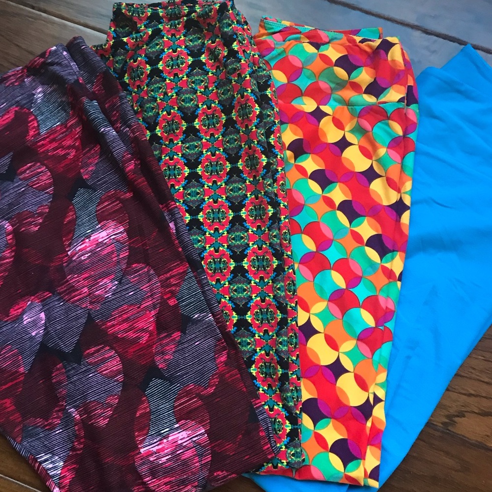 LulaRoe TC Leggings—4 Pair